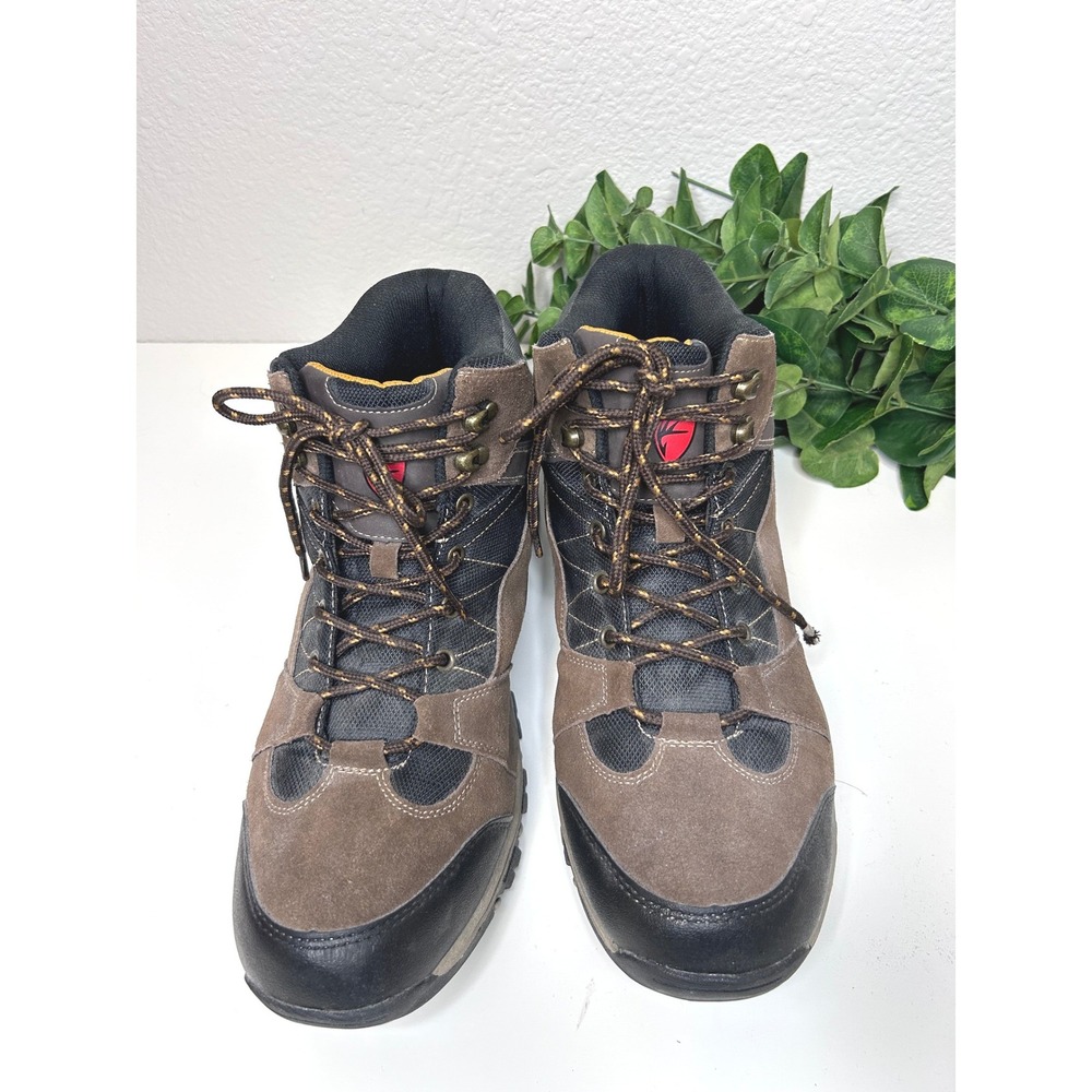 Deer Stags Anchor 2 Hiking Boots Mens 15 W Brown Leather Mid Top
